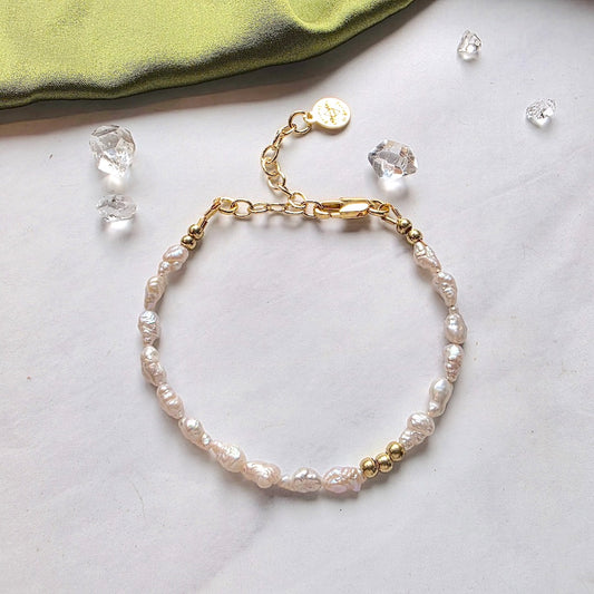 Vintage Silver Pearl Moonlight Bracelet Bracelet Shop Dreamers of Dreams