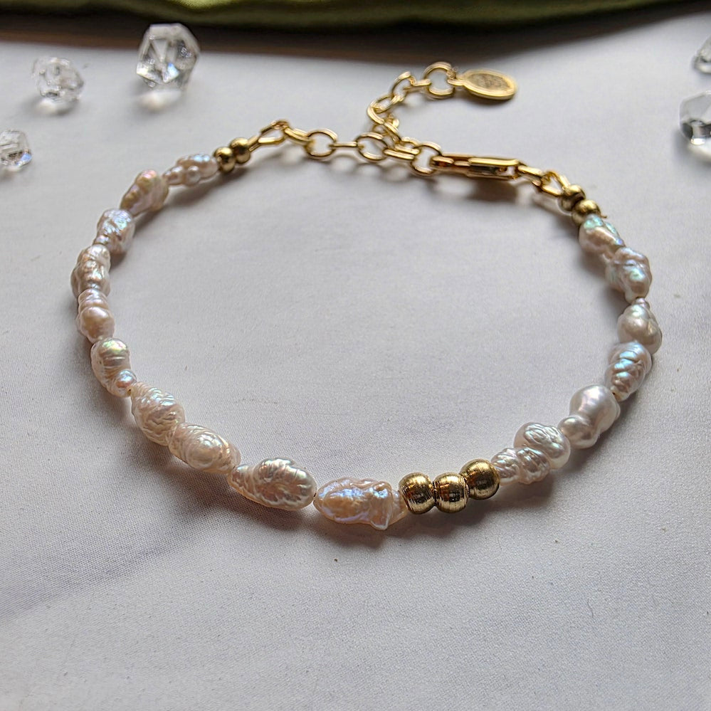 Vintage Silver Pearl Moonlight Bracelet Bracelet Shop Dreamers of Dreams
