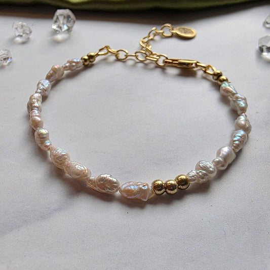 Vintage Silver Pearl Moonlight Bracelet Bracelet Shop Dreamers of Dreams