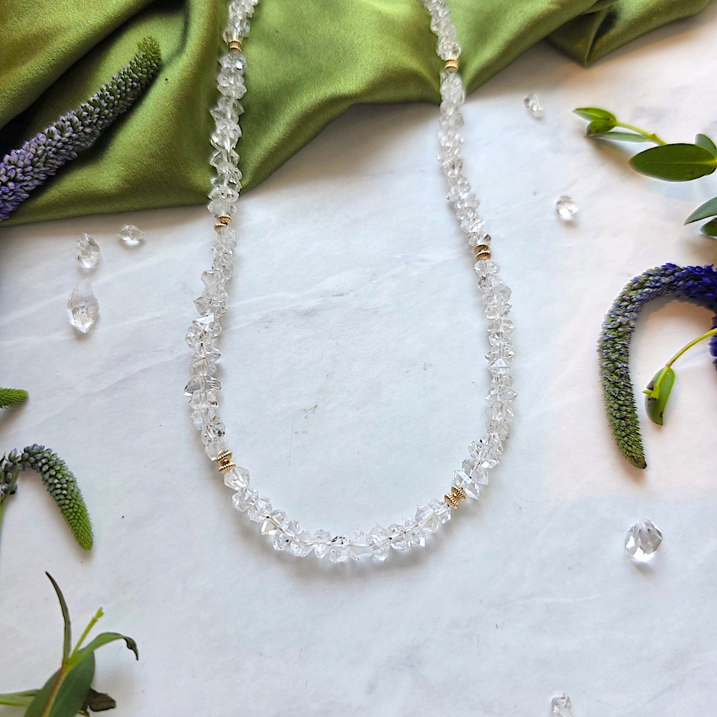 Petite Diamond Quartz Infinity Necklace Necklace Shop Dreamers of Dreams