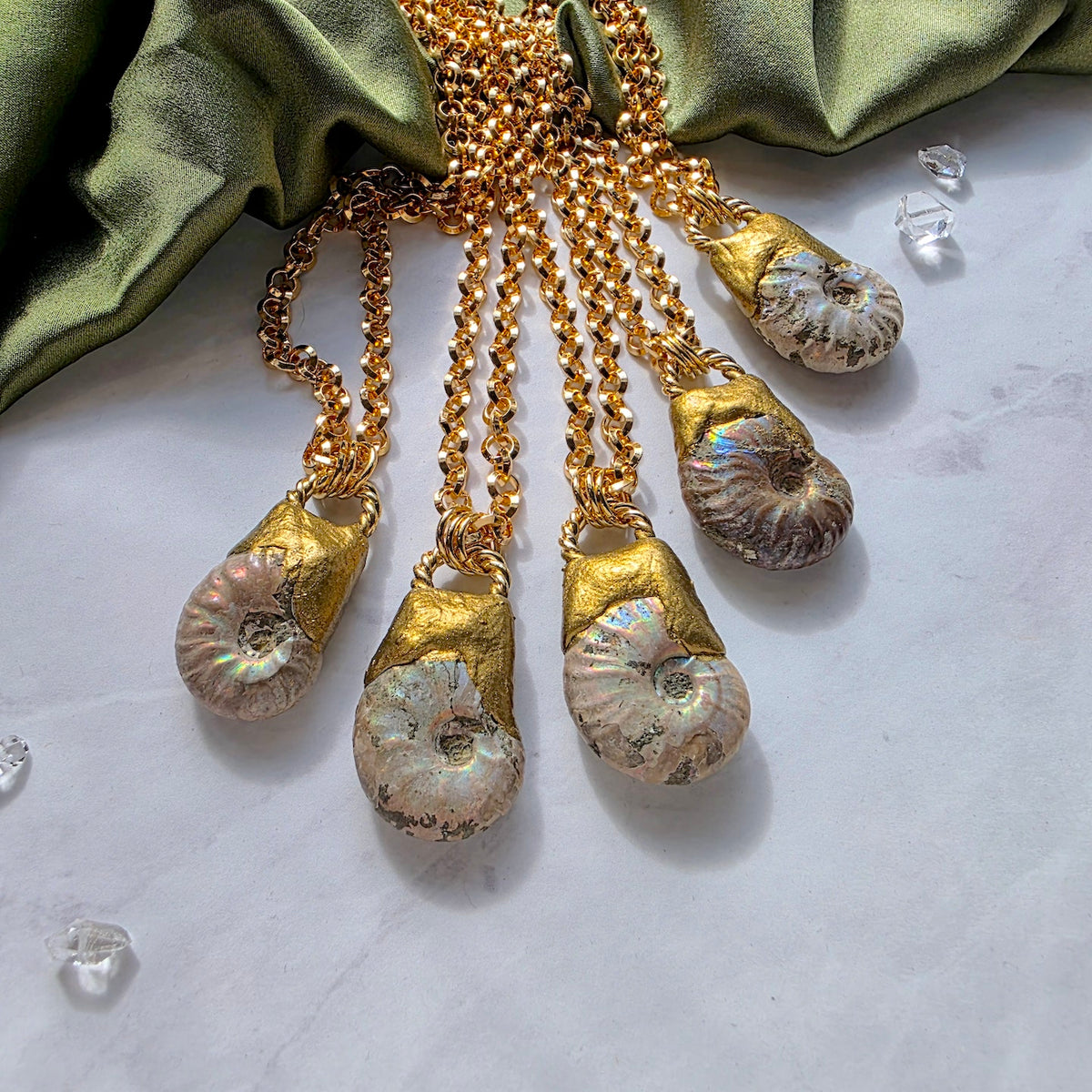 Ammonite Sacred Spiral Necklace Necklace Shop Dreamers of Dreams