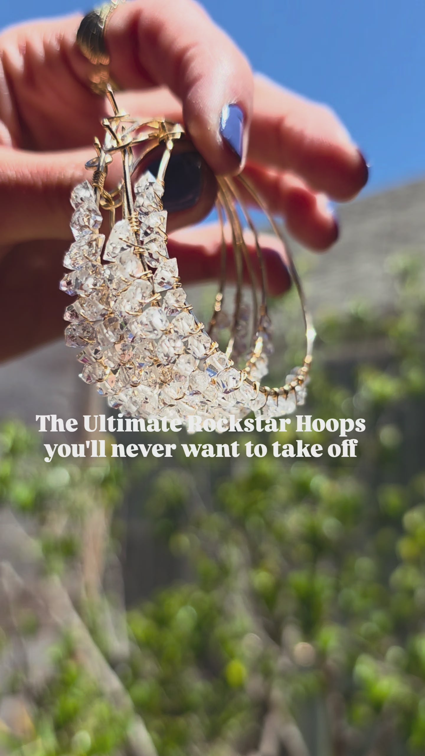 Rockstar Diamond Hoops Hoop Earrings Shop Dreamers of Dreams