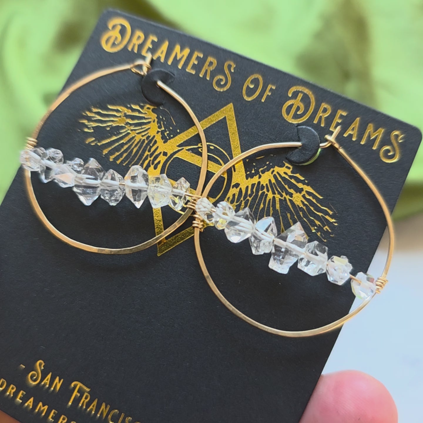 14k Goldfill Herkimer Hoops Hoop Earrings Shop Dreamers of Dreams