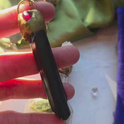 Black Tourmaline Protection Talisman Necklace Shop Dreamers of Dreams