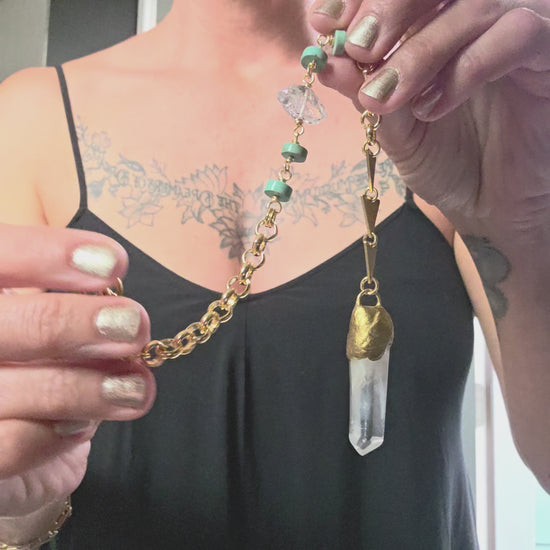Lemurian Quartz Point Pendulum pendulum Shop Dreamers of Dreams
