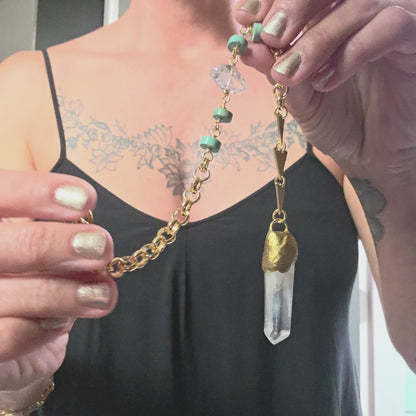 Lemurian Quartz Point Pendulum pendulum Shop Dreamers of Dreams
