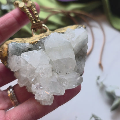 Apophyllite Heart Necklace