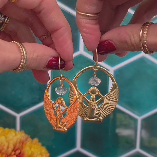 Isis Goddess Power Earrings Earrings Shop Dreamers of Dreams