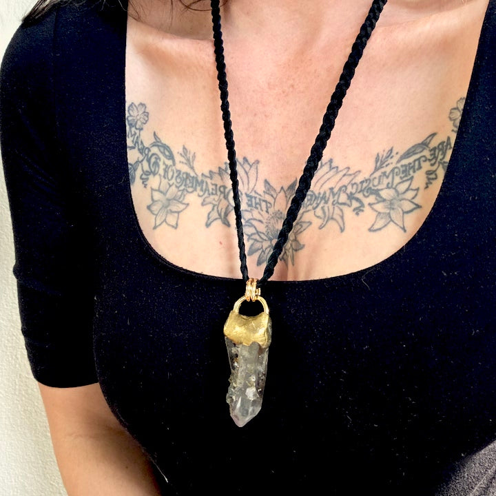 Lithium Hematite Quartz Talisman Necklace Shop Dreamers of Dreams