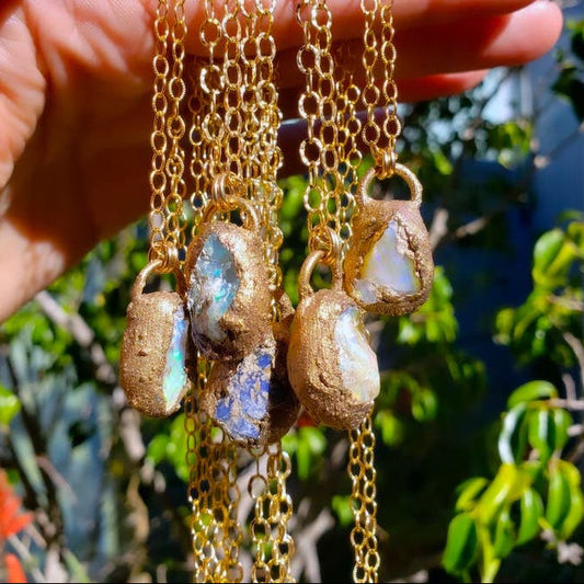Raw Opal Nugget Necklace Necklace Shop Dreamers of Dreams
