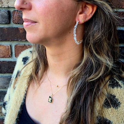 Rockstar Diamond Hoops Hoop Earrings Shop Dreamers of Dreams