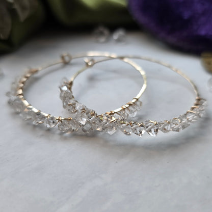 Rockstar Diamond Hoops Hoop Earrings Shop Dreamers of Dreams