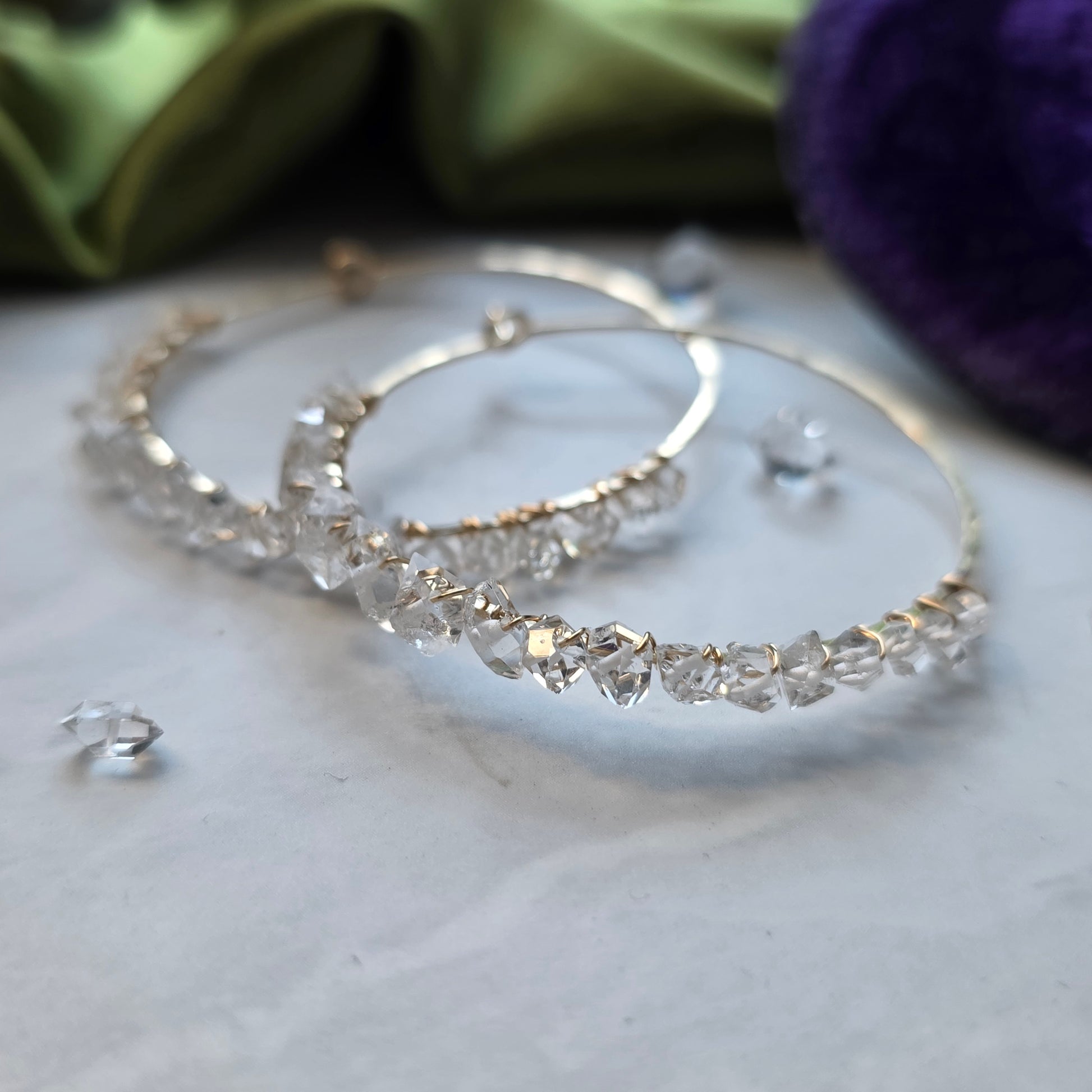 Rockstar Diamond Hoops Hoop Earrings Shop Dreamers of Dreams