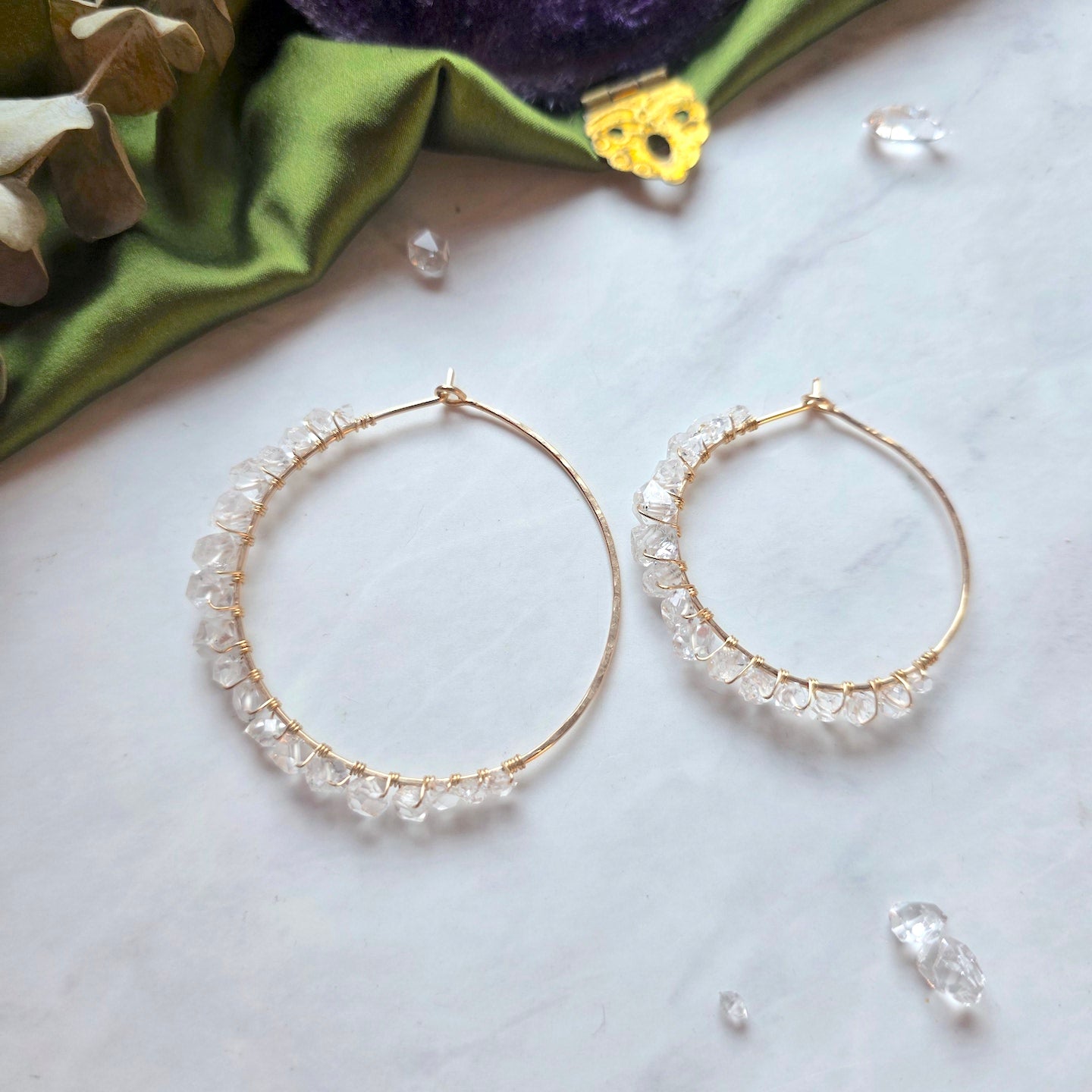 Rockstar Diamond Hoops Hoop Earrings Shop Dreamers of Dreams