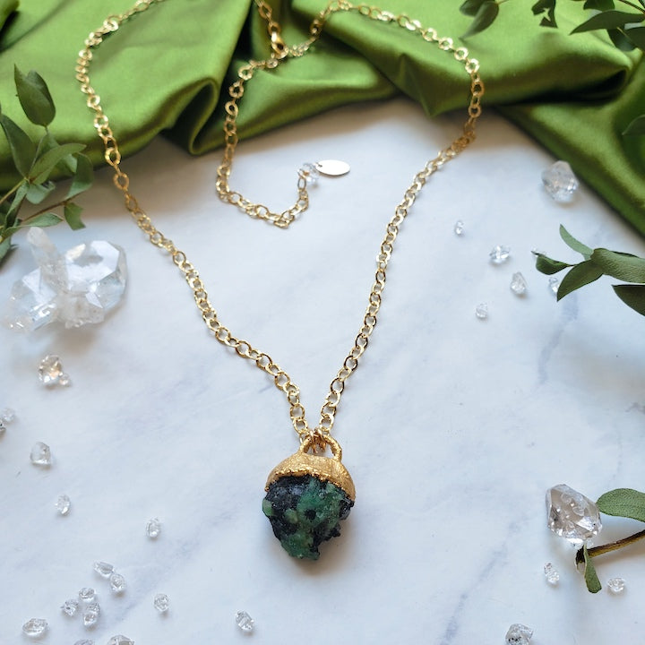 Emerald Nugget Necklace Necklaces Shop Dreamers of Dreams