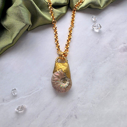 Ammonite Sacred Spiral Necklace Necklace Shop Dreamers of Dreams