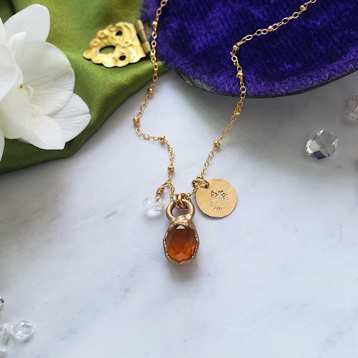 Spessartine Garnet Pendant Necklace Necklace Shop Dreamers of Dreams