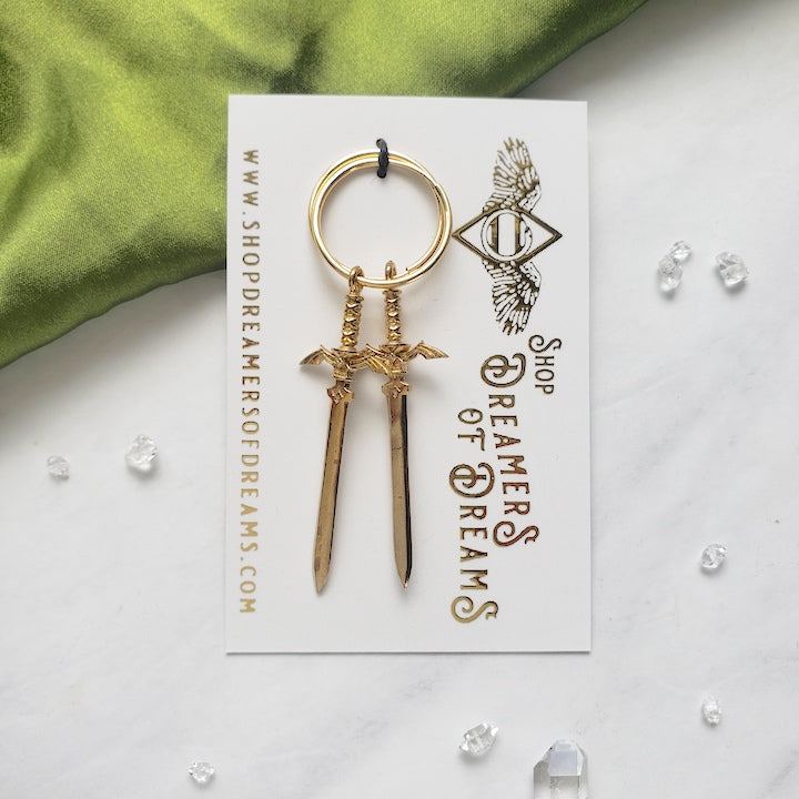 Mystic Sword Hoops Earrings Shop Dreamers of Dreams