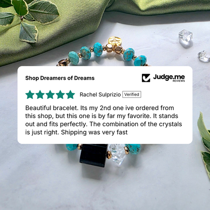 Turquoise Mystic Grounded Energy Bracelet Beaded Bracelet Shop Dreamers of Dreams