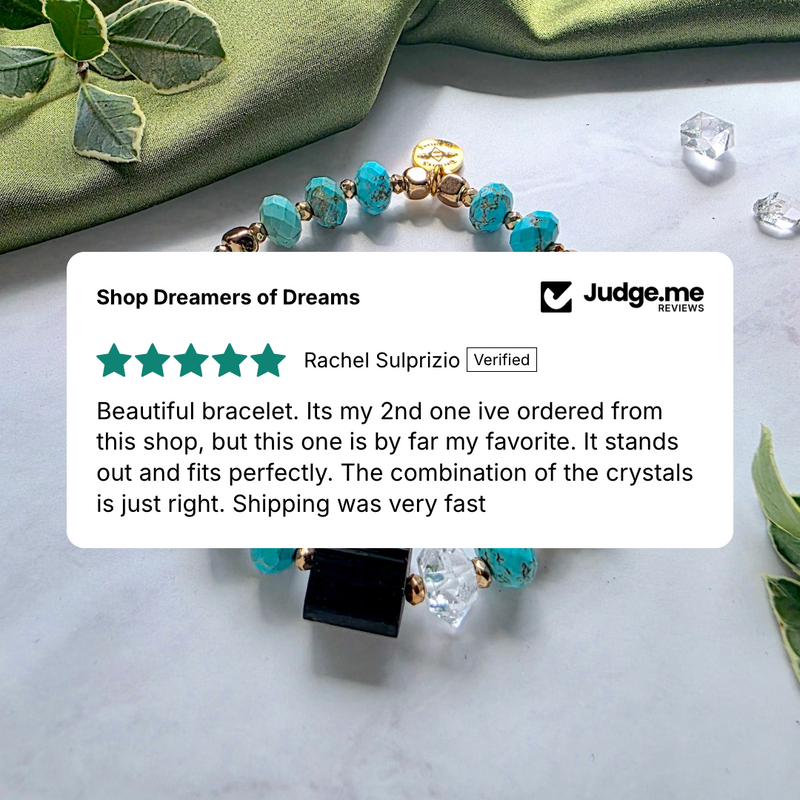 Turquoise Mystic Grounded Energy Bracelet Beaded Bracelet Shop Dreamers of Dreams