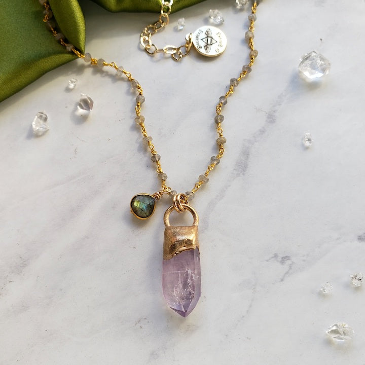 Amethyst Soothing Point Necklace Necklace Shop Dreamers of Dreams