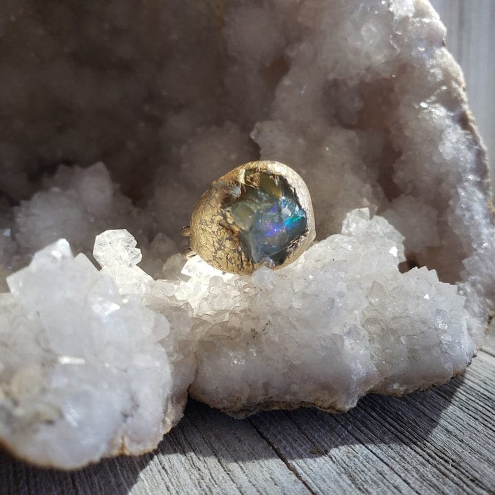 Made to Order | Large Raw Opal Ring RING Shop Dreamers of Dreams