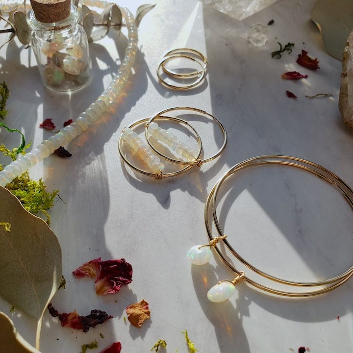 Endless Opal Hoops Earrings Shop Dreamers of Dreams