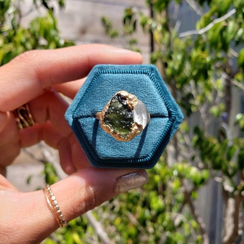 Moldavite Priestess Ring size 7.5 RING Shop Dreamers of Dreams