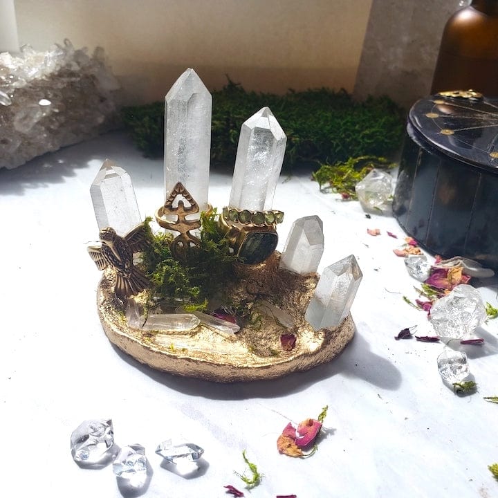 Made to Order | Quartz Point Crown Ring Keeper Jewelry Holders Shop Dreamers of Dreams