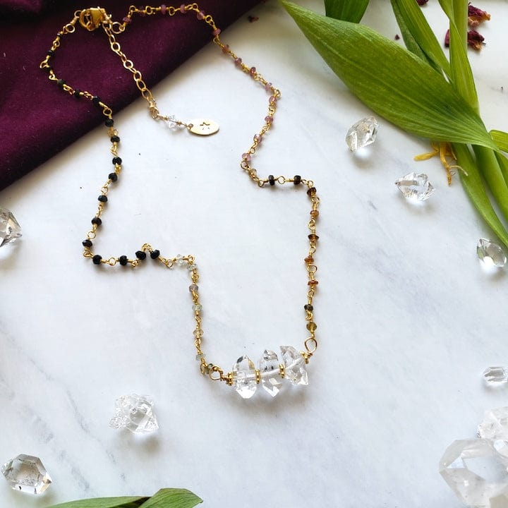 Diamond Quartz layer necklace Necklace Shop Dreamers of Dreams