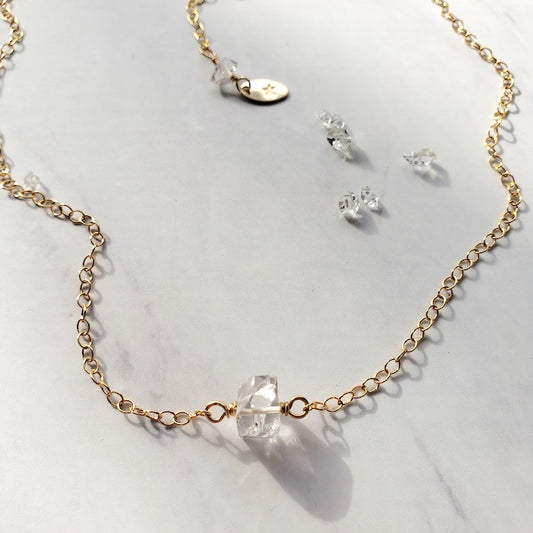 Diamond Quartz Promise Necklace Necklace Shop Dreamers of Dreams