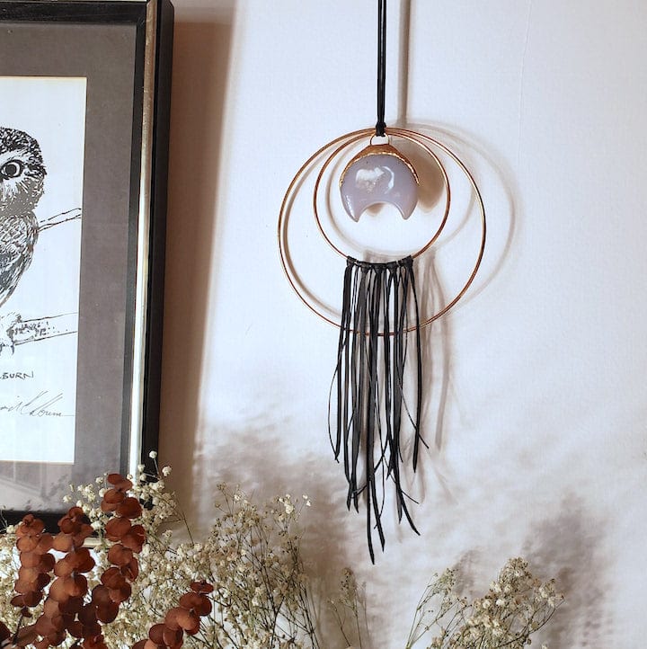 Made to Order | Druzy Moon Wall Hanging wall hanging Shop Dreamers of Dreams
