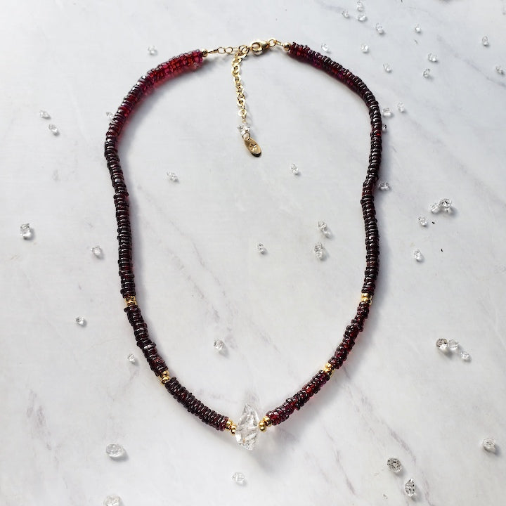 Eternity Garnet Faithful Necklace Necklace Shop Dreamers of Dreams