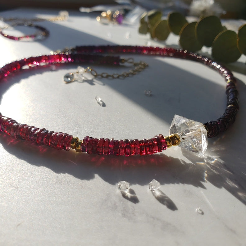 Eternity Garnet Faithful Necklace Necklace Shop Dreamers of Dreams