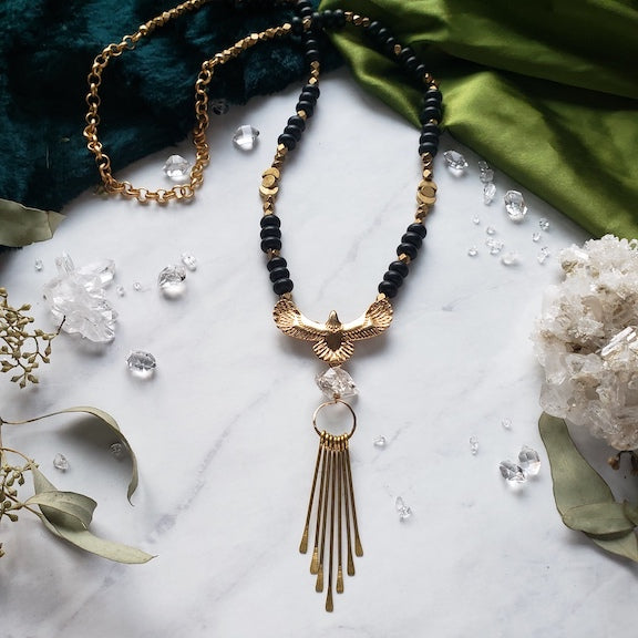 I Am Free Golden Eagle Necklace Shop Dreamers of Dreams