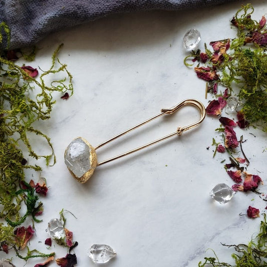 Herkimer Diamond Shawl Pin Shawl Pin Shop Dreamers of Dreams