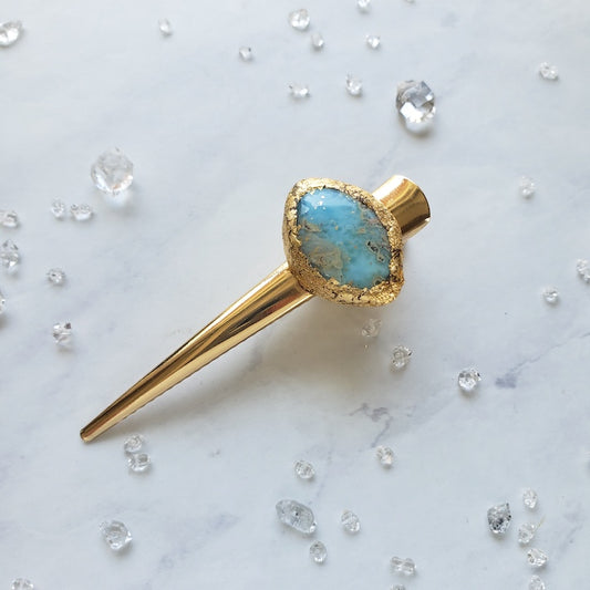 Larimar Hair Clip Small Hair Clip Shop Dreamers of Dreams