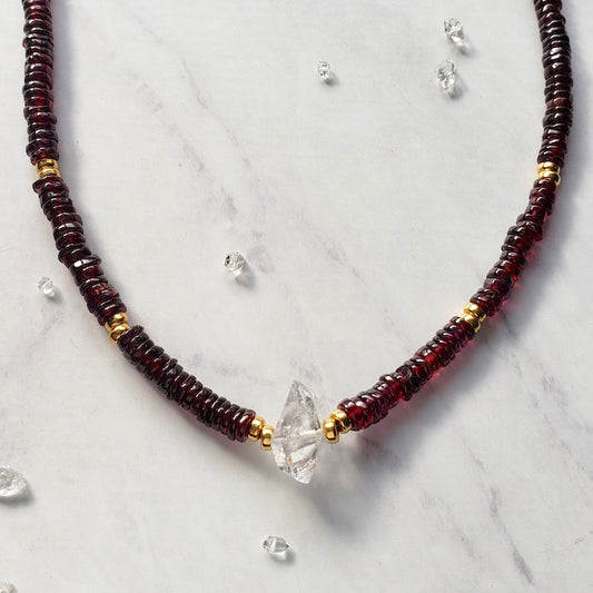 Eternity Garnet Faithful Necklace Necklace Shop Dreamers of Dreams