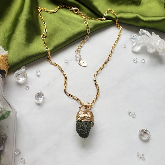 Moldavite Pendant Necklace Necklace Shop Dreamers of Dreams