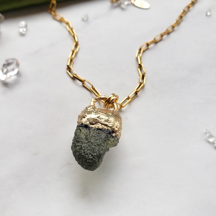 Moldavite Pendant Necklace Necklace Shop Dreamers of Dreams