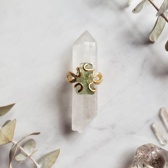 Moldavite Ring Adjustable RING Shop Dreamers of Dreams