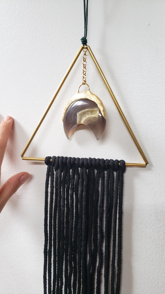 Druzy Moon Baby Wall Hanging Wall Hanging Shop Dreamers of Dreams
