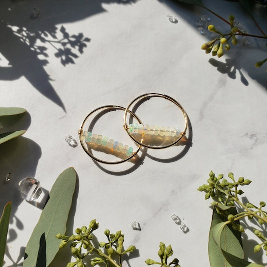 Endless Opal Hoops Earrings Shop Dreamers of Dreams