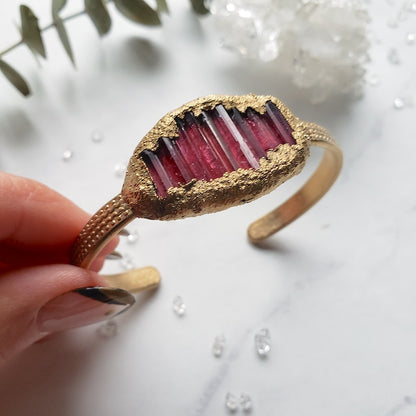 Made to Order | Pink Tourmaline Shield Bracelet Bracelet Shop Dreamers of Dreams