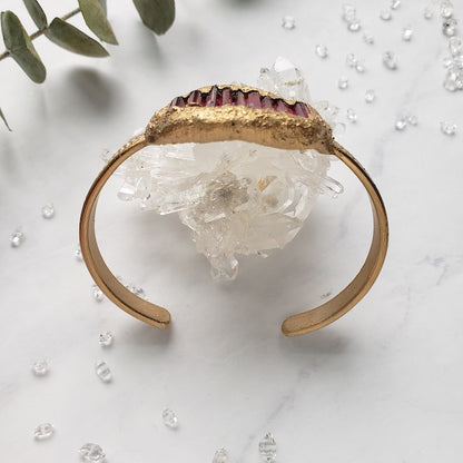 Made to Order | Pink Tourmaline Shield Bracelet Bracelet Shop Dreamers of Dreams