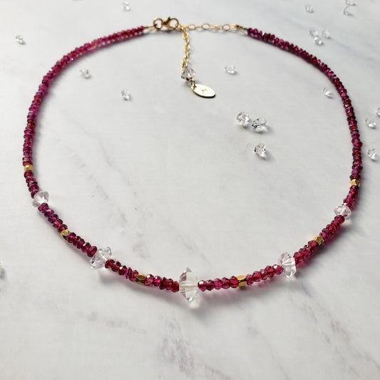 Rubellite Garnet Amore Necklace Necklace Shop Dreamers of Dreams