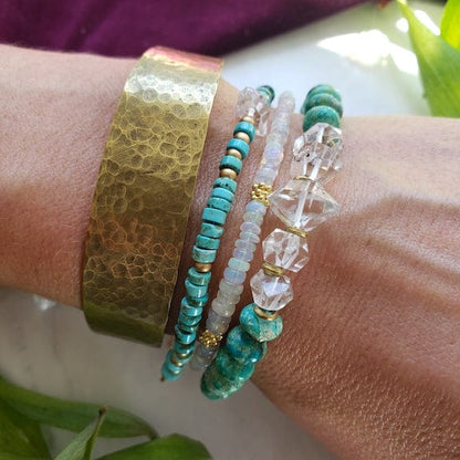 Divine Turquoise and Quartz Bracelet Bracelet Shop Dreamers of Dreams